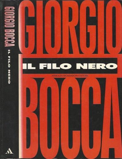 Il filo nero - Giorgio Bocca - copertina