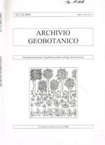Archivio geobotanico. International journal of geobotany plant ecology and taxonomy. Vol.9(1-2)2003