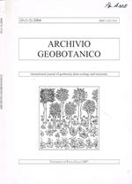 Archivio geobotanico. International journal of geobotany plant ecology and taxonomy. Vol.10(1-2)2004