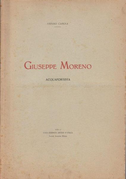 Giuseppe Moreno - Stefano Cairola - copertina