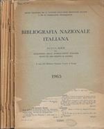Bibliografia Nazionale Italiana anno 1965 Fasc. I-II, III-IV, V-VI, VII-VIII, IX, X-XI, XII