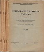Bibliografia Nazionale Italiana anno 1970 Fasc. I, II, III, IV, V, VI, VII, VIII, IX-XII