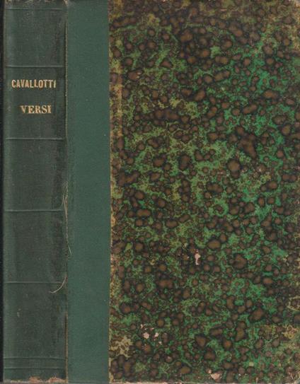 Il libro dei versi - Felice Cavallotti - copertina