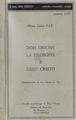 Don Orione la filosofia e Gesù Cristo
