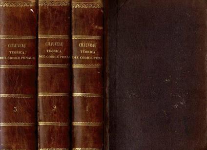 Teorica del Codice Penale - Adolphe Chauveau - copertina