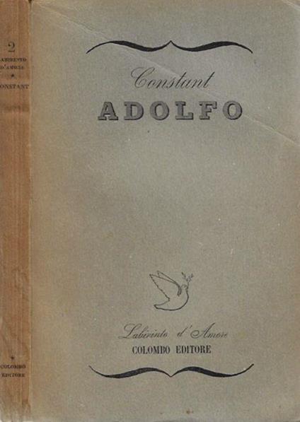 Adolfo - Benjamin Constant - copertina