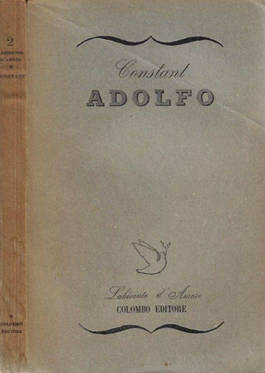 Adolfo - Benjamin Constant - copertina