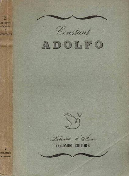 Adolfo - Benjamin Constant - copertina