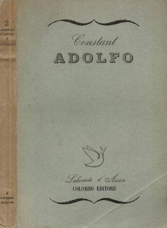 Adolfo - Benjamin Constant - copertina