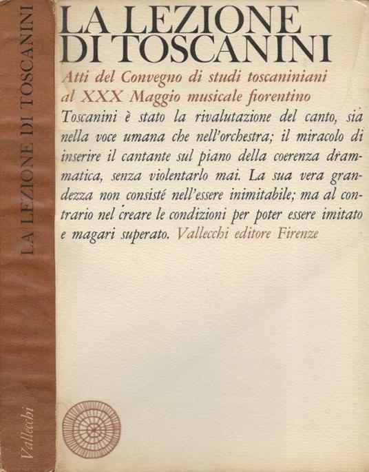 La lezione di Toscanini - Fedele D'Amico - copertina