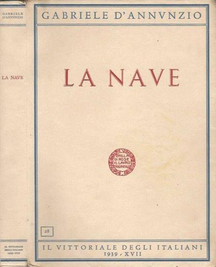 La nave - Gabriele D'Annunzio - copertina