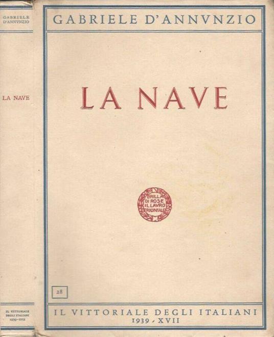 La nave - Gabriele D'Annunzio - copertina