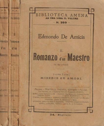 Pagine sparse - Edmondo De Amicis - copertina