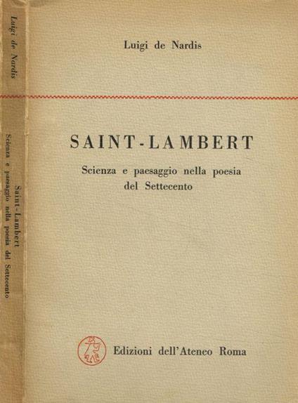 Saint-Lambert - Luigi De Nardis - copertina