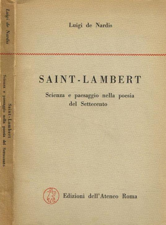 Saint-Lambert - Luigi De Nardis - copertina