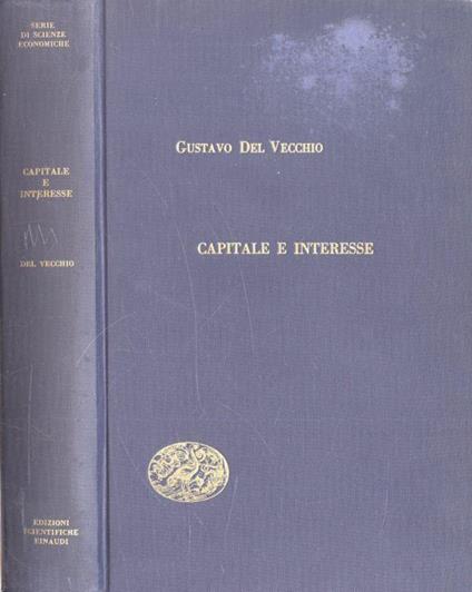 Capitale e interesse - Gustavo Del Vecchio - copertina