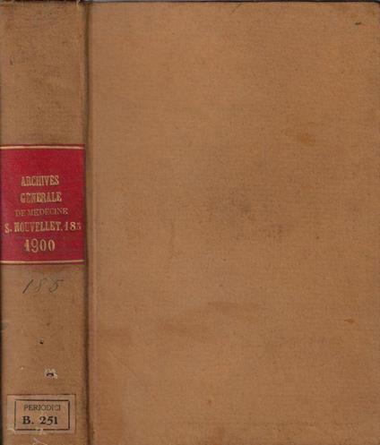 Archives générales de médecine 1900 - Simon Duplay - copertina