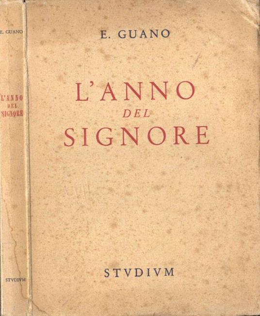 L' anno del Signore - Emilio Guano - copertina