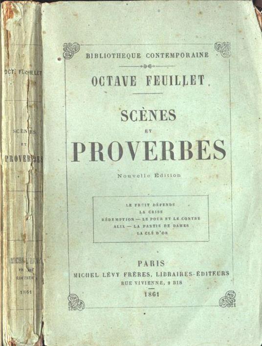 Scènes et proverbes - Octave Feuillet - copertina