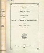 Rendiconto dell'accademia delle scienze fisiche e matematiche serie IV, vol.XXXIII, anno CV, gennaio-dicembre 1966