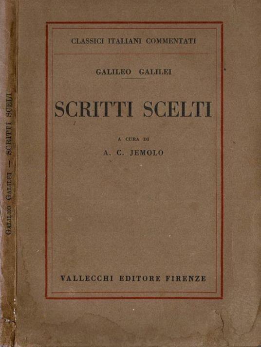 Scritti scelti - Galileo Galilei - copertina