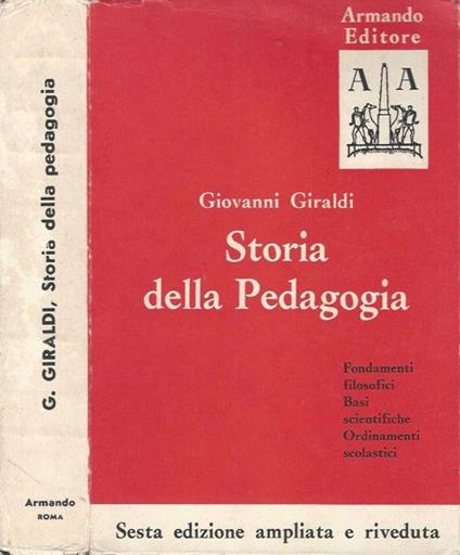 Storia della pedagogia - Giovanni Giraldi - copertina