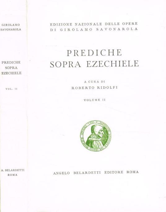 Prediche sopra Ezechiele vol.II - Girolamo Savonarola - copertina