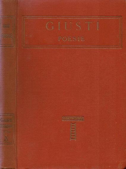 Poesie - Giuseppe Giusti - copertina