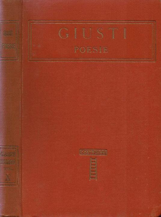 Poesie - Giuseppe Giusti - copertina