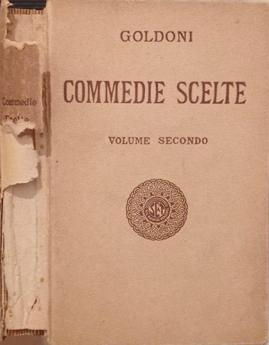Commedie scelte Vol. II - Carlo Goldoni - copertina