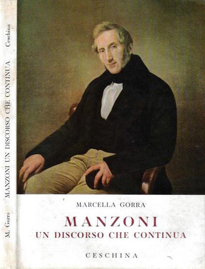 Manzoni - Marcella Gorra - copertina