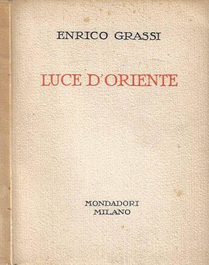 Luce d'Oriente - Enrico Grassi - copertina