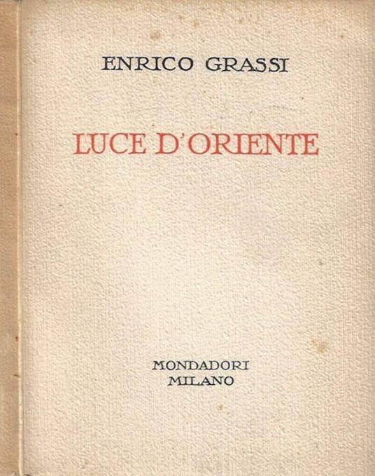 Luce d'Oriente - Enrico Grassi - copertina
