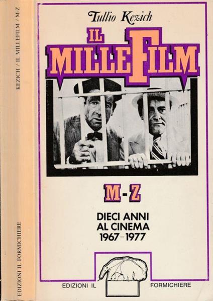 Il millefilm M-Z - Tullio Kezich - copertina