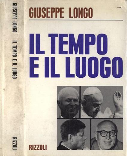 Il tempo e il luogo - Giuseppe Longo - copertina