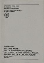 Alcune note sulla rappresentazione dei canali e dei segnali nella teoria delle comunicazioni