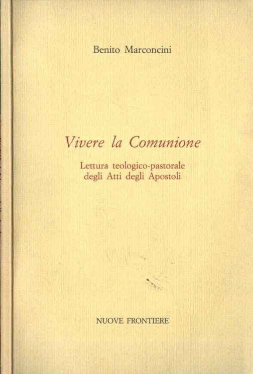 Vivere la Comunione - Benito Marconcini - copertina