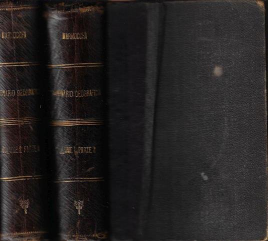 Dizionario di geografia universale vol. I-parte seconda/ vol. II- parte prima - Francesco Costantino Marmocchi - copertina