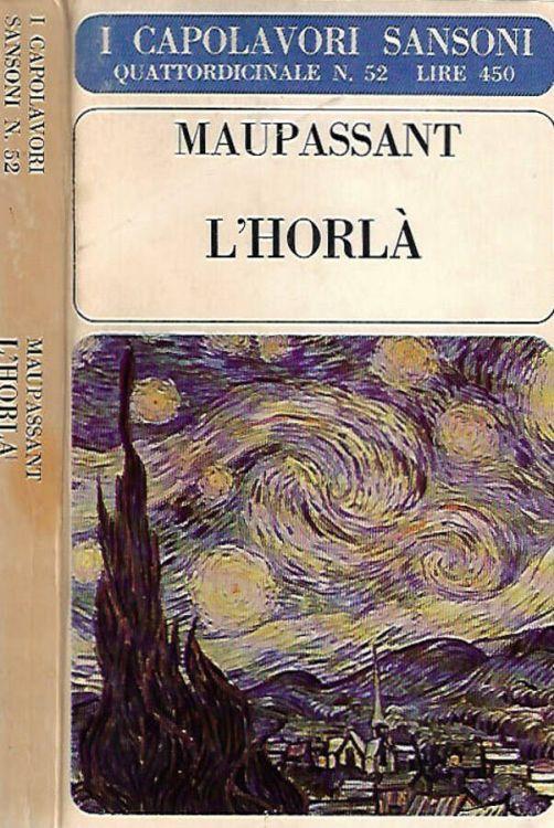 L' Horlà - Guy de Maupassant - copertina