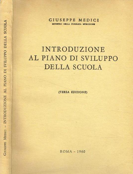 Introduzione al piano di sviluppo della scuola - Giuseppe Medici - copertina