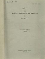 Atti del Museo Civico di Storia naturale di Trieste. Vol.XXXVIII 1986