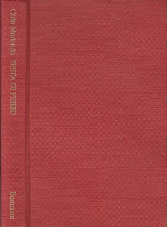 Testa di ferro - Carlo Moriondo - copertina