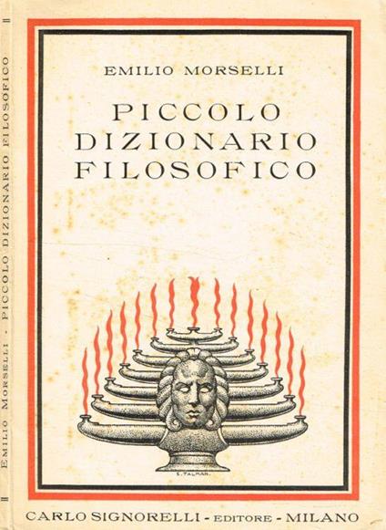 Piccolo dizionario filosofico - Emilio Morselli - copertina