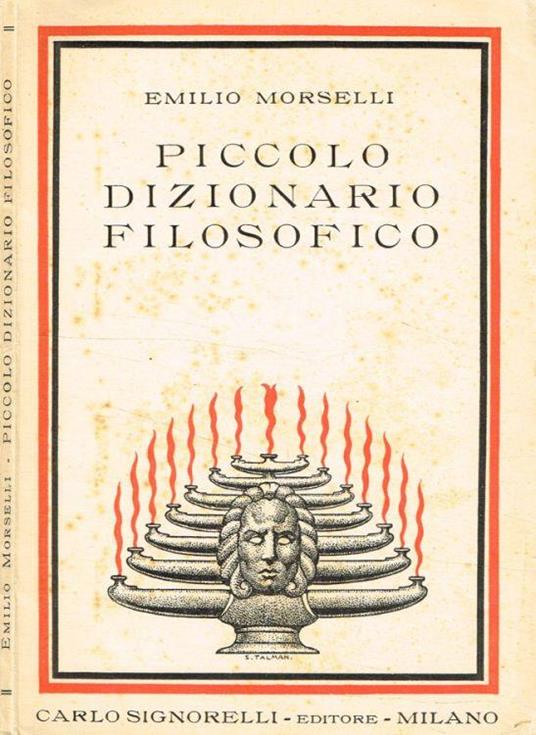 Piccolo dizionario filosofico - Emilio Morselli - copertina