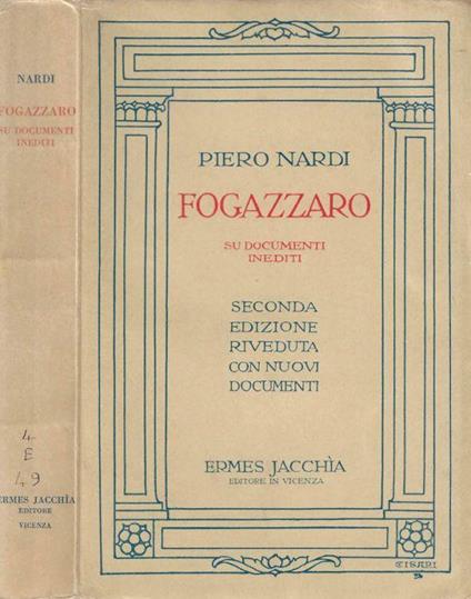 Fogazzaro - Piero Nardi - copertina