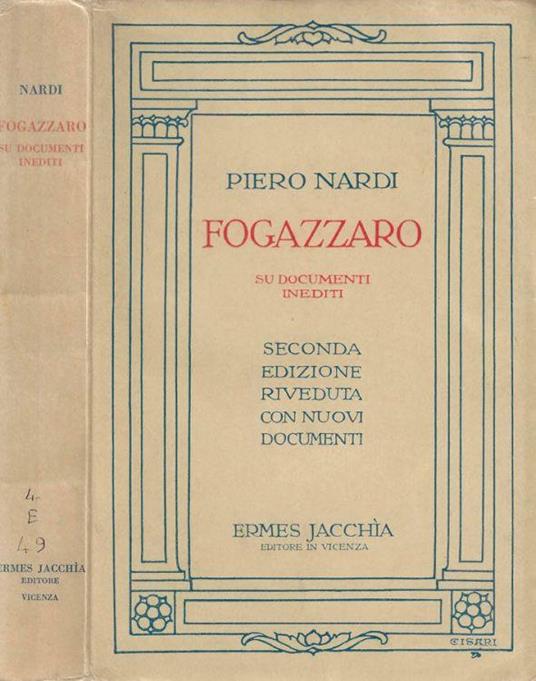 Fogazzaro - Piero Nardi - copertina