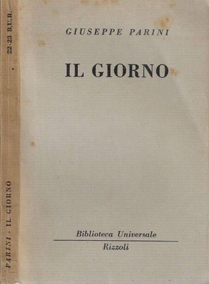 Il giorno - Giuseppe Parini - copertina