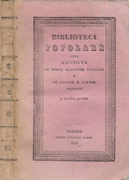 Rime. Vol. II - Francesco Petrarca - copertina