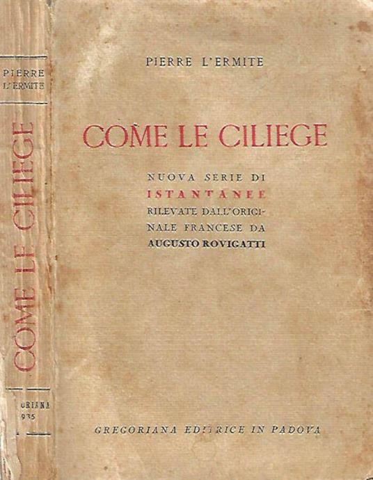 Come le ciliegie - Pietro l'eremita - copertina