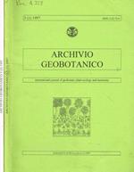 Archivio geobotanico. International journal of geobotany plant ecology and taxonomy. Vol.3(1, 2), 1997